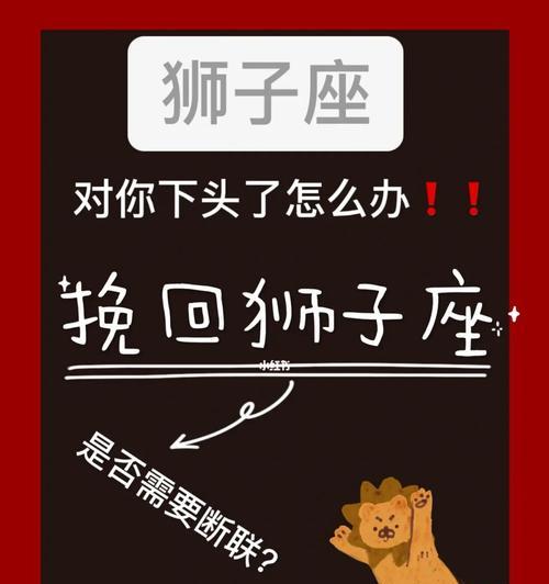 如何挽回狮子座男生的心（分手后如何重拾他的热情和关注）