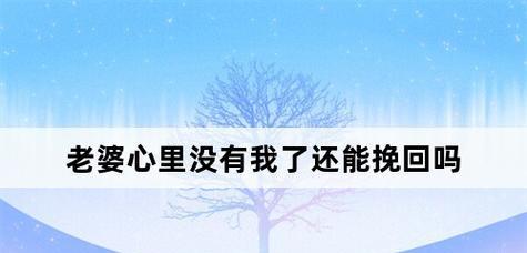 老婆对我失望了怎么办？挽回感情的有效方法是什么？
