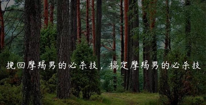 分手后摩羯男为何想要挽回？背后的心理动机是什么？
